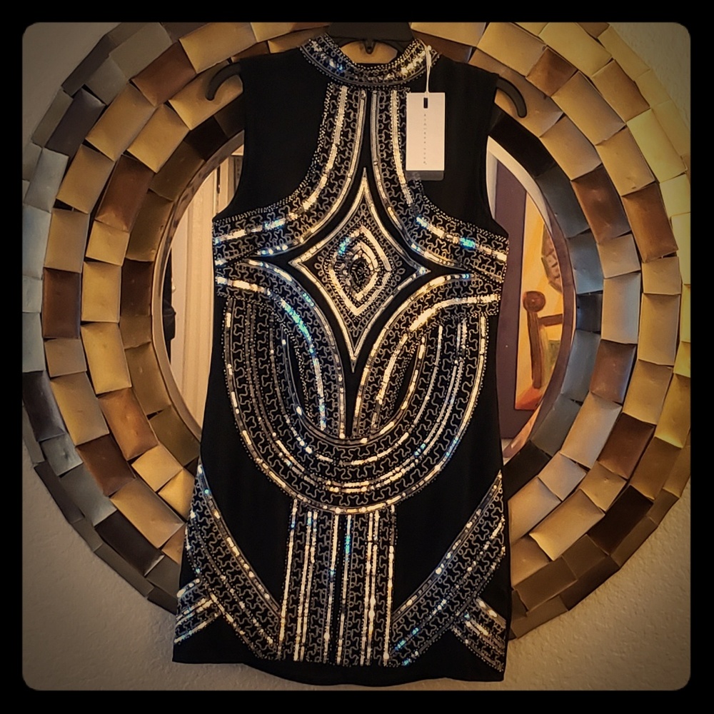 Black and sequins dress